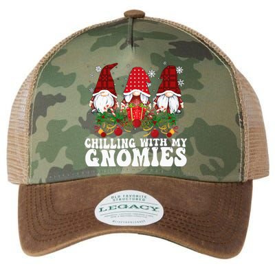 Festive Plaid Christmas Gnomes Spread Holiday Cheer Legacy Tie Dye Trucker Hat