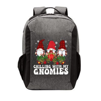 Festive Plaid Christmas Gnomes Spread Holiday Cheer Vector Backpack