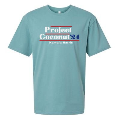 Funny Project Coconut Kamala Harris 2024 President Pro Biden Gift Sueded Cloud Jersey T-Shirt