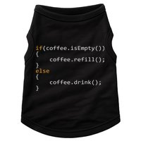 Funny Programmer Coffee Gift For Coders Doggie Tank