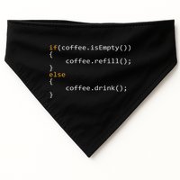 Funny Programmer Coffee Gift For Coders USA-Made Doggie Bandana