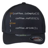 Funny Programmer Coffee Gift For Coders Flexfit Unipanel Trucker Cap