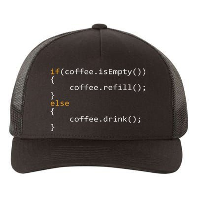 Funny Programmer Coffee Gift For Coders Yupoong Adult 5-Panel Trucker Hat