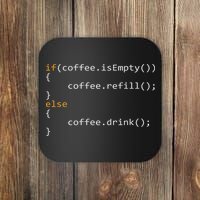 Funny Programmer Coffee Gift For Coders Coaster