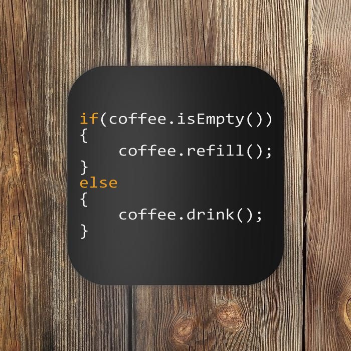 Funny Programmer Coffee Gift For Coders Coaster