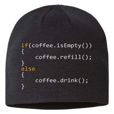 Funny Programmer Coffee Gift For Coders Sustainable Beanie