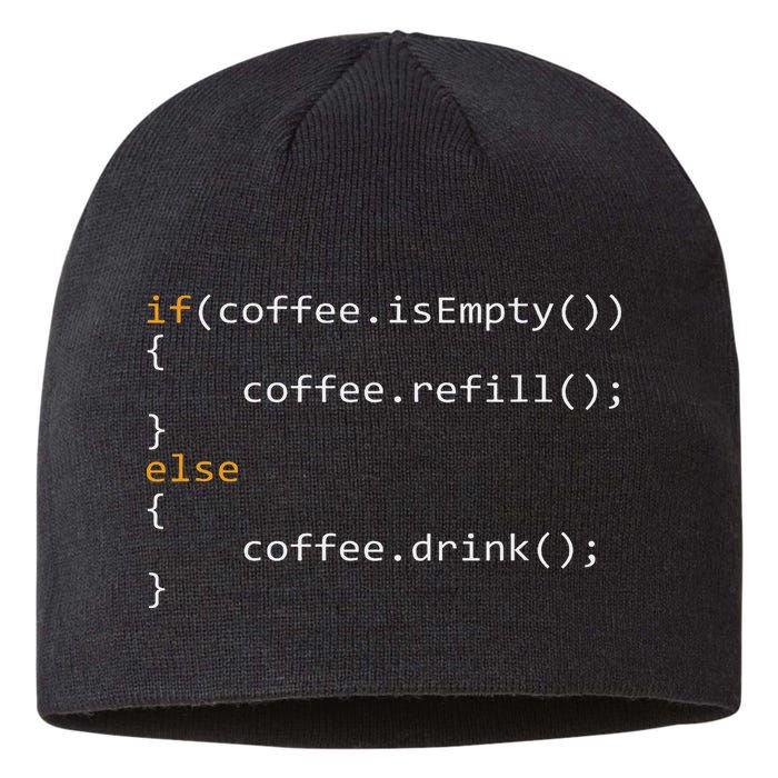 Funny Programmer Coffee Gift For Coders Sustainable Beanie