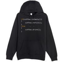 Funny Programmer Coffee Gift For Coders Premium Pullover Hoodie
