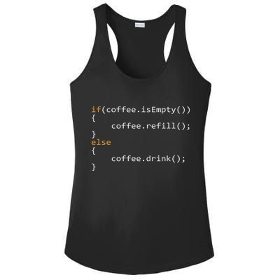 Funny Programmer Coffee Gift For Coders Ladies PosiCharge Competitor Racerback Tank