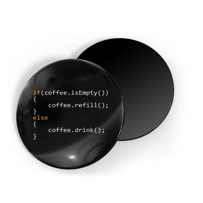 Funny Programmer Coffee Gift For Coders Magnet