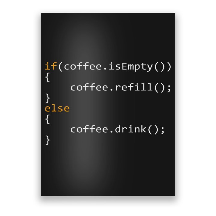Funny Programmer Coffee Gift For Coders Poster