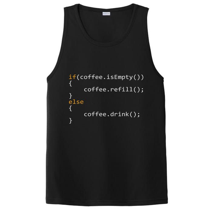 Funny Programmer Coffee Gift For Coders PosiCharge Competitor Tank
