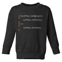 Funny Programmer Coffee Gift For Coders Toddler Sweatshirt