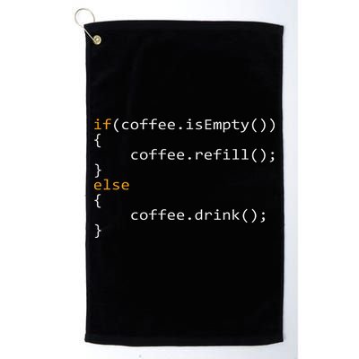 Funny Programmer Coffee Gift For Coders Golf Towel