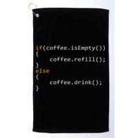 Funny Programmer Coffee Gift For Coders Golf Towel