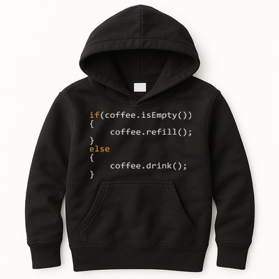 Funny Programmer Coffee Gift For Coders Kids Hoodie