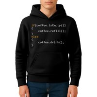 Funny Programmer Coffee Gift For Coders Kids Hoodie