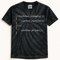Funny Programmer Coffee Gift For Coders Kids Tie-Dye T-Shirt