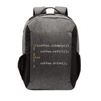 Funny Programmer Coffee Gift For Coders Vector Backpack