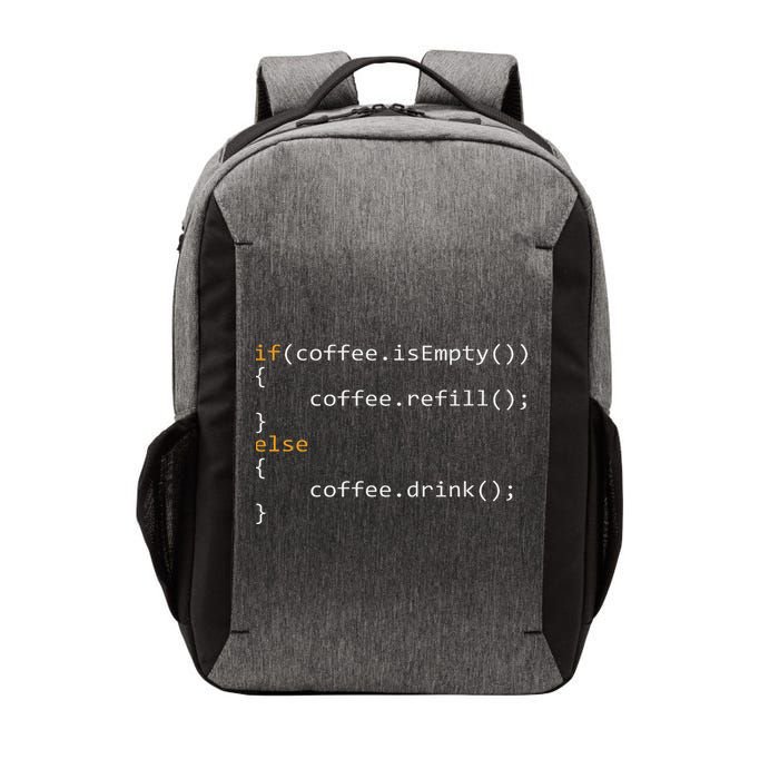 Funny Programmer Coffee Gift For Coders Vector Backpack