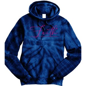 Faith Pink Christian Tie Dye Hoodie