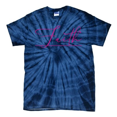 Faith Pink Christian Tie-Dye T-Shirt