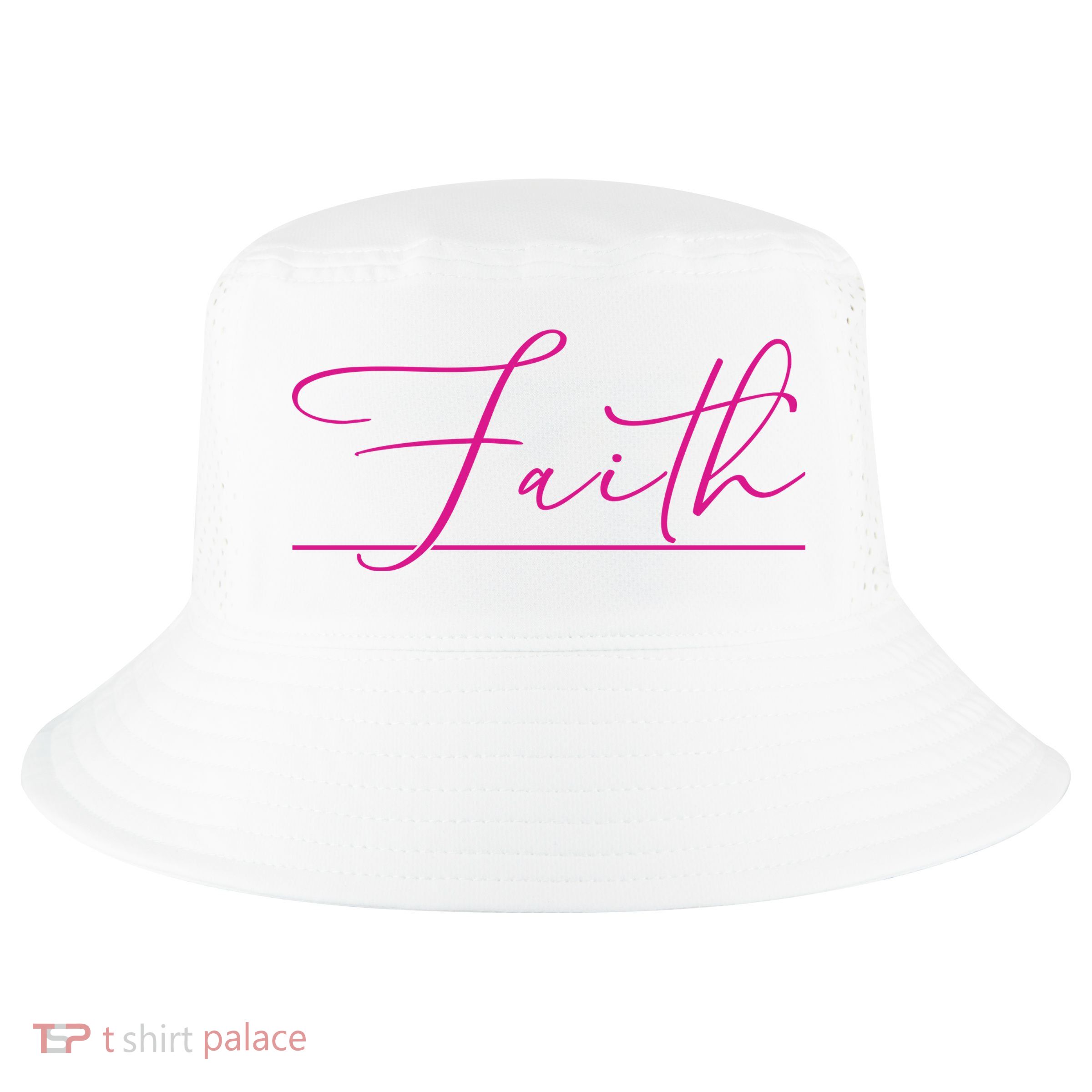 Faith Pink Christian Cool Comfort Performance Bucket Hat