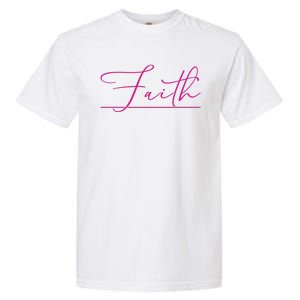 Faith Pink Christian Garment-Dyed Heavyweight T-Shirt