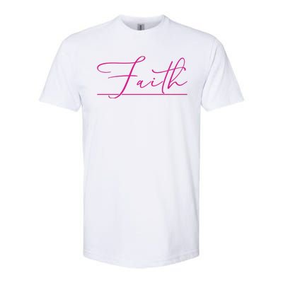 Faith Pink Christian Softstyle® CVC T-Shirt