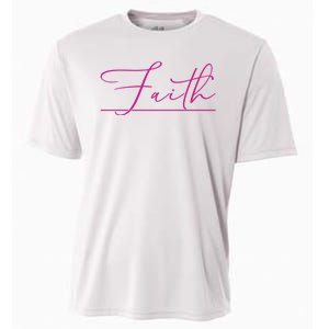 Faith Pink Christian Cooling Performance Crew T-Shirt