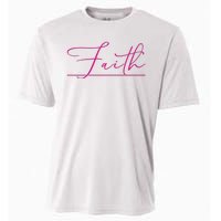 Faith Pink Christian Cooling Performance Crew T-Shirt