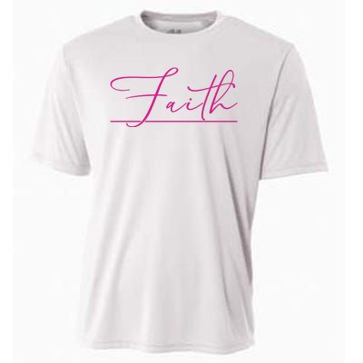 Faith Pink Christian Cooling Performance Crew T-Shirt