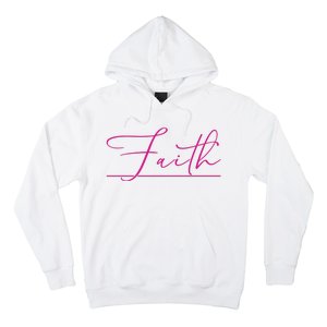 Faith Pink Christian Hoodie