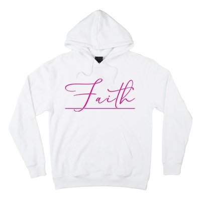 Faith Pink Christian Hoodie