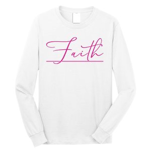 Faith Pink Christian Long Sleeve Shirt