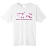 Faith Pink Christian Tall Fusion ChromaSoft Performance T-Shirt