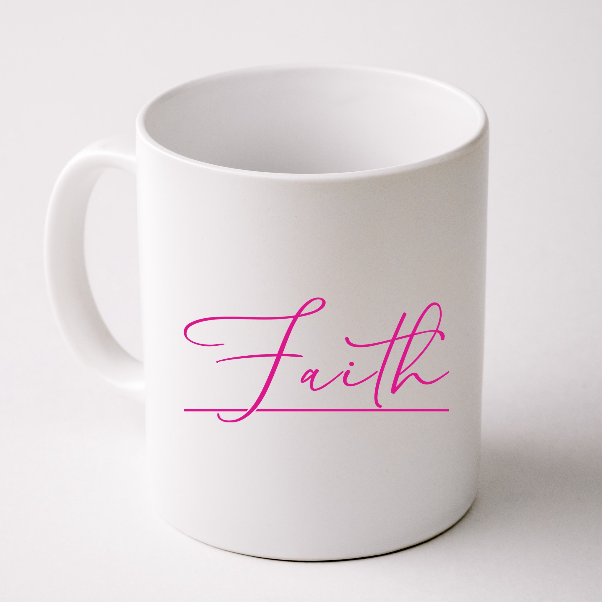 Faith Pink Christian Mug