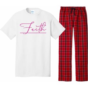 Faith Pink Christian Pajama Set