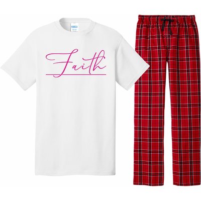 Faith Pink Christian Pajama Set