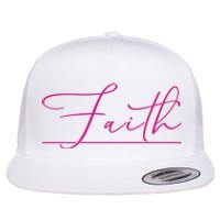 Faith Pink Christian Flat Bill Trucker Hat