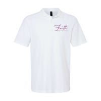 Faith Pink Christian Softstyle Adult Sport Polo