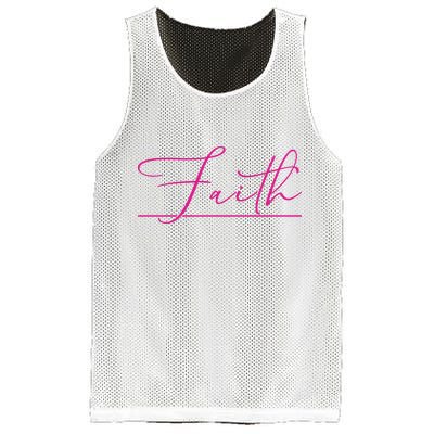Faith Pink Christian Mesh Reversible Basketball Jersey Tank