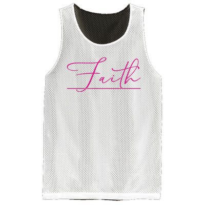 Faith Pink Christian Mesh Reversible Basketball Jersey Tank