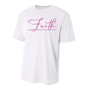 Faith Pink Christian Performance Sprint T-Shirt