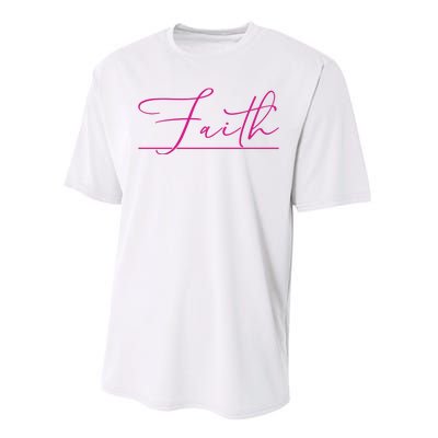 Faith Pink Christian Performance Sprint T-Shirt