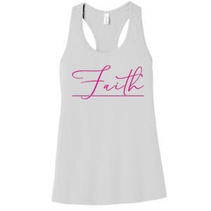 Faith Pink Christian Women's Racerback Tank