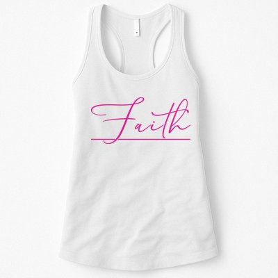 Faith Pink Christian Womens Tank Top