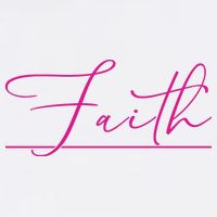 Faith Pink Christian Baby Bodysuit