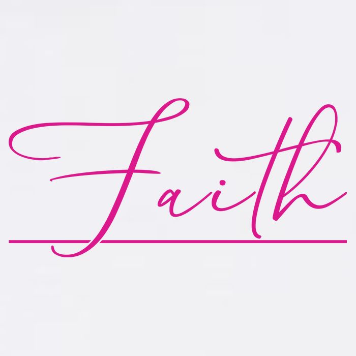 Faith Pink Christian Baby Bodysuit