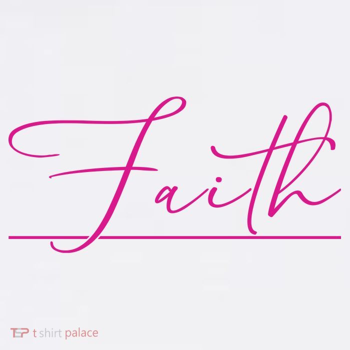 Faith Pink Christian Kids T-Shirt
